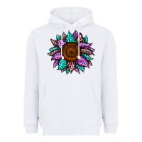 White sunflower leopard color Heavyweight Hoodie - JahusDesignShop