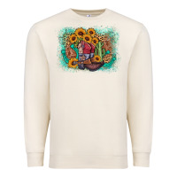 Sandshell cowboy boots sunflower Premium Sweatshirt - AdoDesignShop
