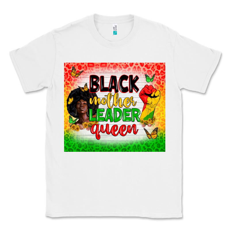 Black Mother Leader Classic Tee by Zillion Design Studio | Teevron