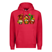 Cardinal fall gnomes with pumpkin pie Premium Hoodie - AdoDesignShop
