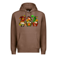 Chestnut fall gnomes with pumpkin pie Premium Hoodie - AdoDesignShop