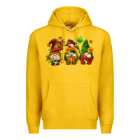 Lemon fall gnomes with pumpkin pie Premium Hoodie - AdoDesignShop