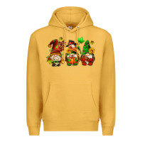 Mustard fall gnomes with pumpkin pie Premium Hoodie - AdoDesignShop