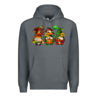 Rock fall gnomes with pumpkin pie Premium Hoodie - AdoDesignShop