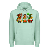 Seafoam fall gnomes with pumpkin pie Premium Hoodie - AdoDesignShop