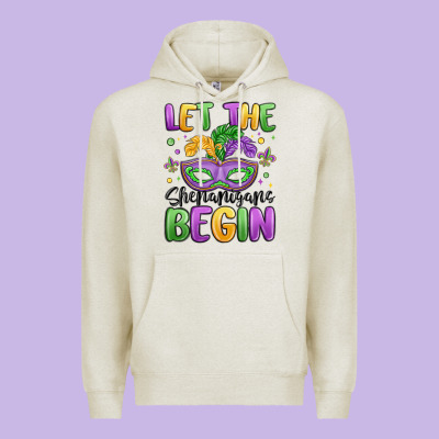Let The Shenanigans Begin Premium Hoodie Designed By Maliassmallbusiness