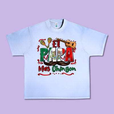 El Papa Mas Chingon Urban Heavy Tee Designed By Zillion Design Studio
