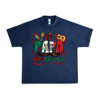 Navy el papa mas chingon Urban Heavy Tee - Zillion Design Studio