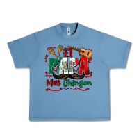 Pebble Blue el papa mas chingon Urban Heavy Tee - Zillion Design Studio