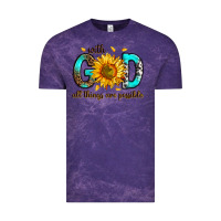 Cloud Purple with god all things possible Vintage Tee - RanaPortraitStore