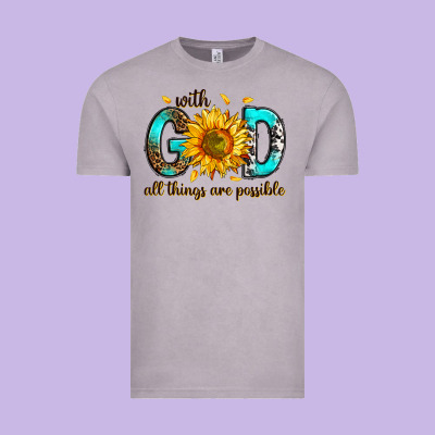 Vintage Tee with god all things possible