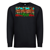 Black horses roses ann cactuses license plate Premium Sweatshirt - Artiststas