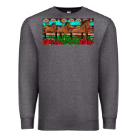 Charcoal Heather horses roses ann cactuses license plate Premium Sweatshirt - Artiststas