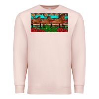 Pale Pink horses roses ann cactuses license plate Premium Sweatshirt - Artiststas