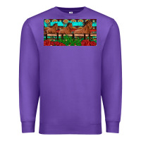 Purple horses roses ann cactuses license plate Premium Sweatshirt - Artiststas