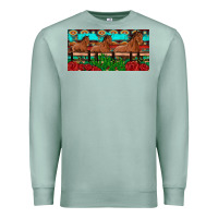 Seafoam horses roses ann cactuses license plate Premium Sweatshirt - Artiststas