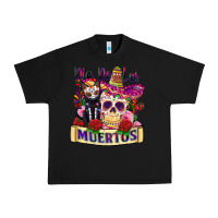 Black dia de los muertos Urban Heavy Tee - Zillion Design Studio
