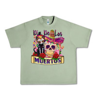 Oil Green dia de los muertos Urban Heavy Tee - Zillion Design Studio