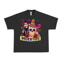 Pigment Black dia de los muertos Urban Heavy Tee - Zillion Design Studio