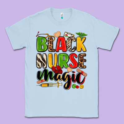 Black Nurse Magic Juneteenth Classic Tee Designed By Zillion Design Studio