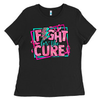 Black fight for the cure Ladies Tee - AdoDesignShop