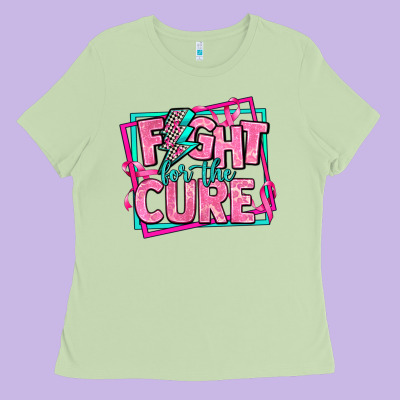 Fight For The Cure Ladies Tee Designed By Adodesignshop