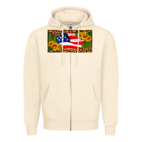 Sandshell usa flag and cactus license plate Zipper Hoodie - HRA Design Shop