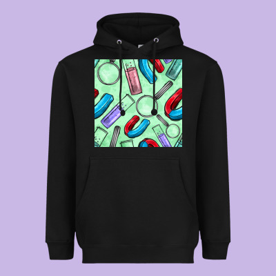 Sciences Seamless Pattern Heavyweight Hoodie Designed By Bundleandbundleshop