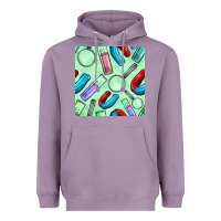Lavender sciences seamless pattern Heavyweight Hoodie - BundleAndBundleShop