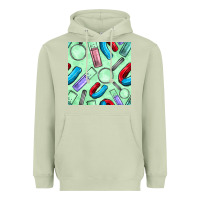 Matcha sciences seamless pattern Heavyweight Hoodie - BundleAndBundleShop