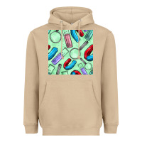 Mushroom sciences seamless pattern Heavyweight Hoodie - BundleAndBundleShop