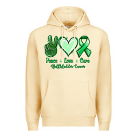 Pina Colada Peace love cure Gallbladder Cancer Premium Hoodie - NancyCooperArtShop