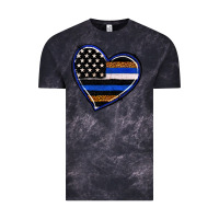 Cloud Black police heart Vintage Tee - RanaPortraitStore