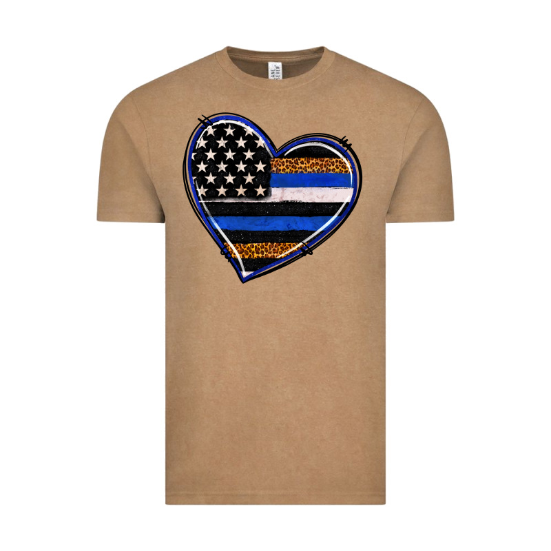 Police Heart Vintage Tee by RanaPortraitStore | Teevron