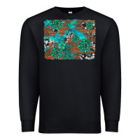 Black gemstone wood and cowhide background Premium Sweatshirt - Artiststas