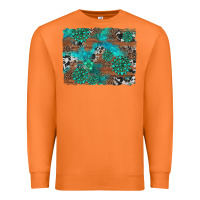 Carrot gemstone wood and cowhide background Premium Sweatshirt - Artiststas