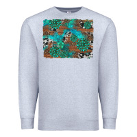 Heather Grey gemstone wood and cowhide background Premium Sweatshirt - Artiststas