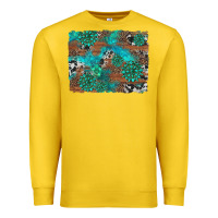 Lemon gemstone wood and cowhide background Premium Sweatshirt - Artiststas