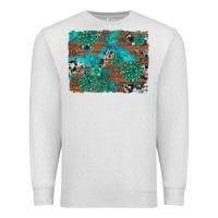 Oatmeal Heather gemstone wood and cowhide background Premium Sweatshirt - Artiststas