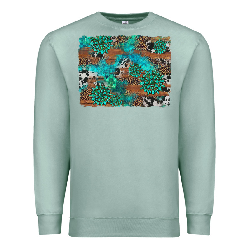 Gemstone Wood And Cowhide Background Premium Sweatshirt by Artiststas | Teevron