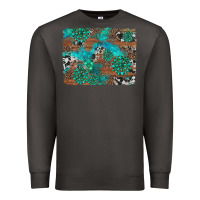 Smoke gemstone wood and cowhide background Premium Sweatshirt - Artiststas