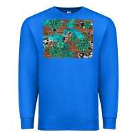 True Royal gemstone wood and cowhide background Premium Sweatshirt - Artiststas