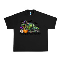 Black T-Rex Trick Rawr Treat Urban Heavy Tee - RanaPortraitStore