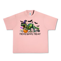 Salmon T-Rex Trick Rawr Treat Urban Heavy Tee - RanaPortraitStore