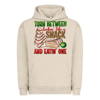 Pigment French Oak torn between lookin' like a snack and eatin' one bbs Urban Hoodie - BundleAndBundleShop