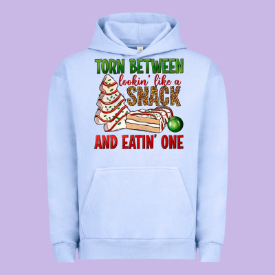 Torn Between Lookin' Like A Snack And Eatin' One Bbs Urban Hoodie Designed By Bundleandbundleshop