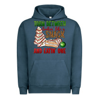 Pigment Midnight Navy torn between lookin' like a snack and eatin' one bbs Urban Hoodie - BundleAndBundleShop