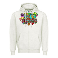 Oatmeal Heather enjoy summer Zipper Hoodie - CowhideDigitalArt