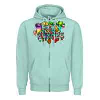 Seafoam enjoy summer Zipper Hoodie - CowhideDigitalArt