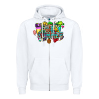 White enjoy summer Zipper Hoodie - CowhideDigitalArt